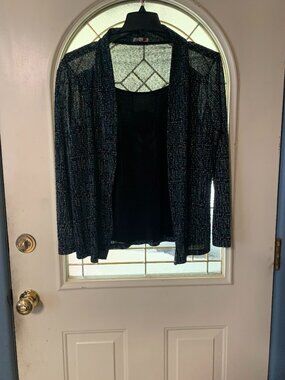 Women's Size M  Black Print Jacket by Choices